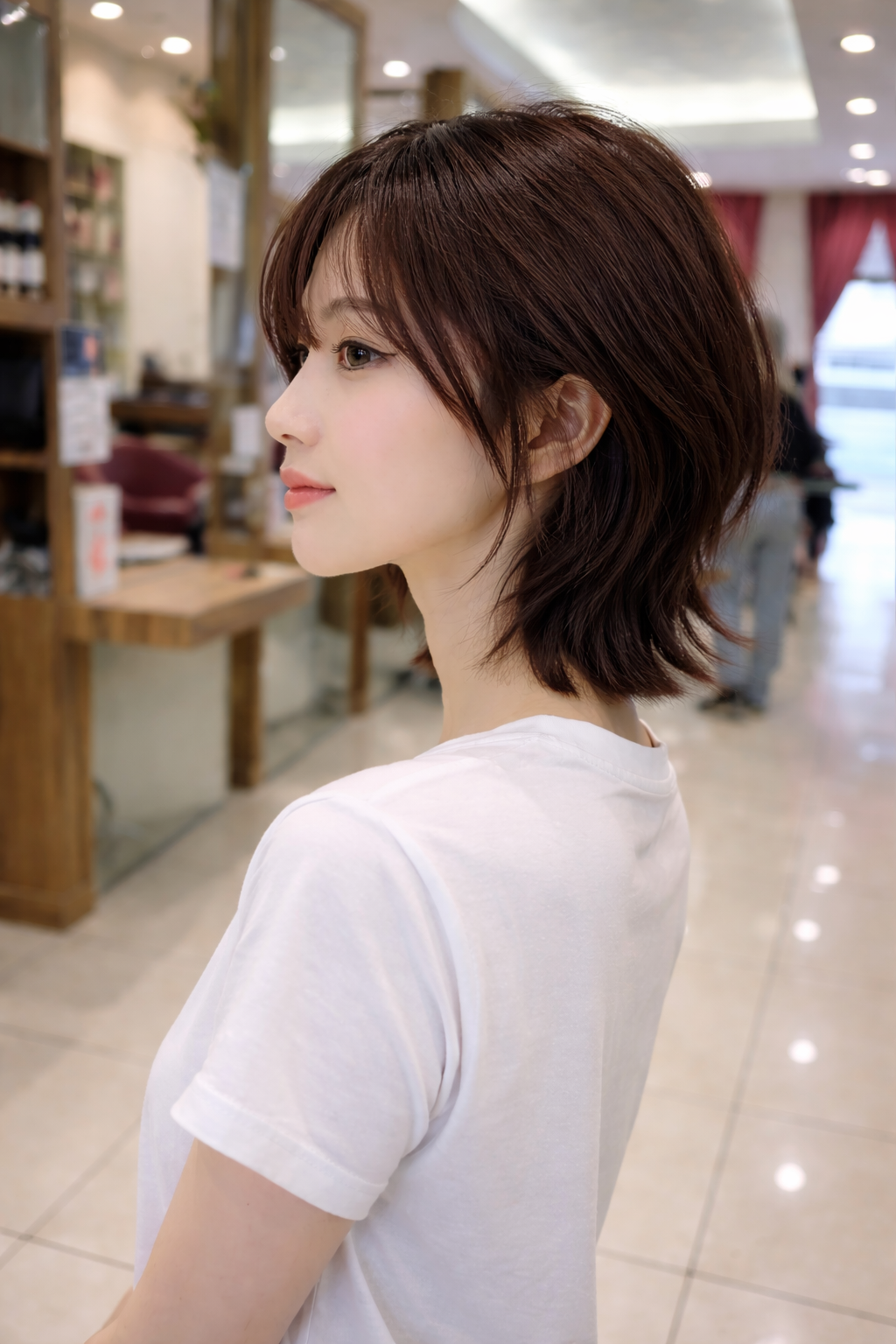 レイヤーボブ自然な動き