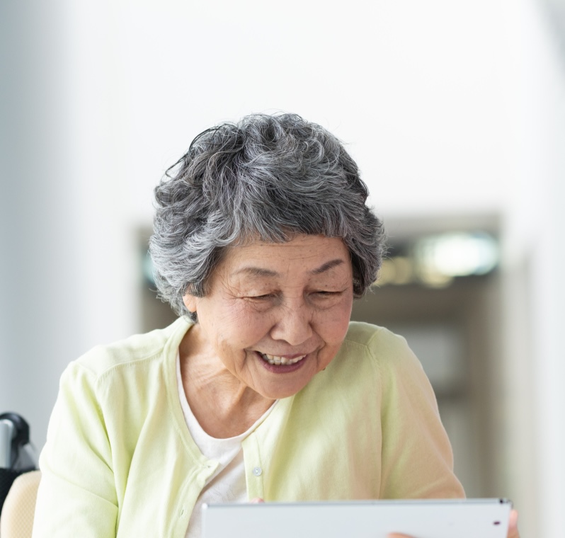 心温まるケアの様子